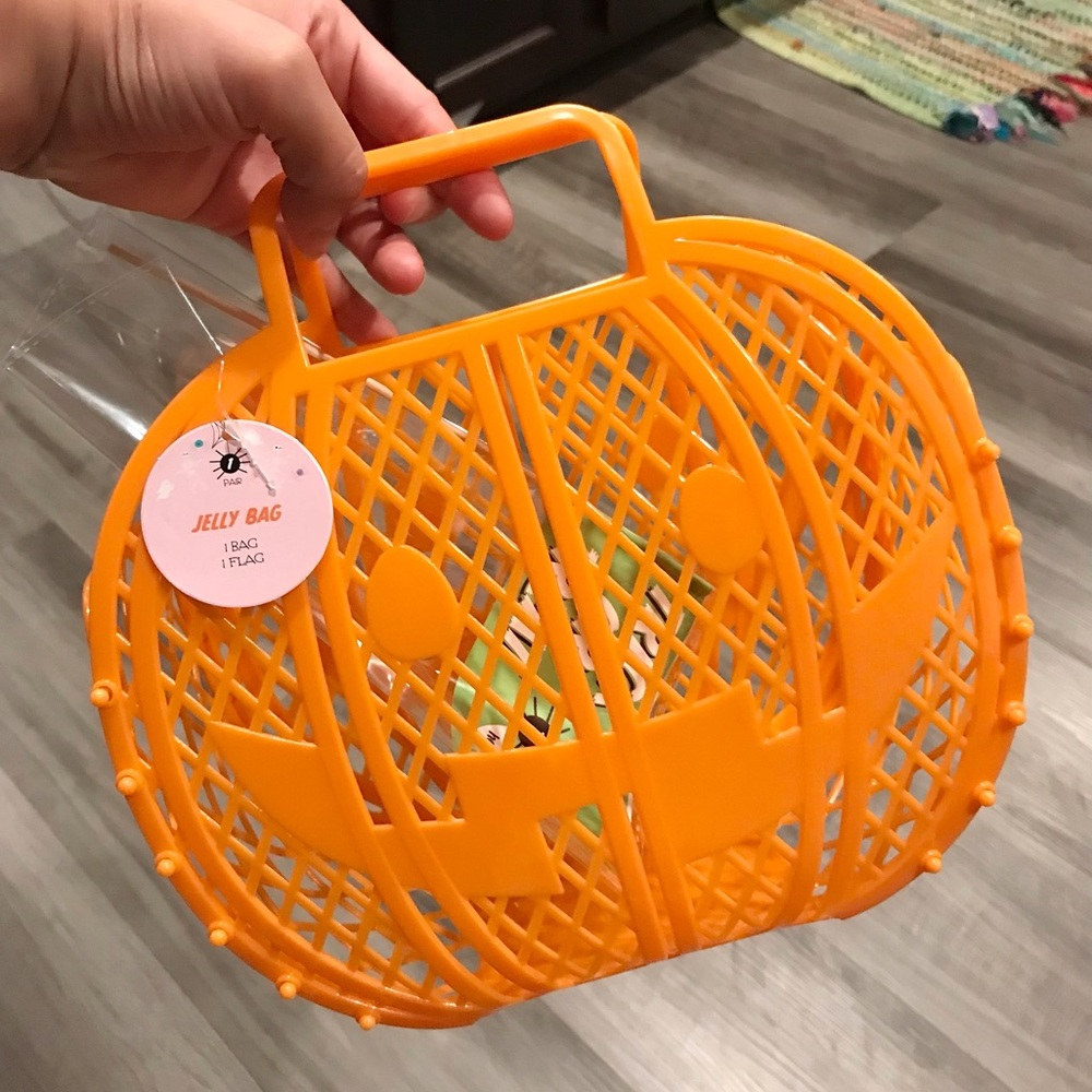 LAST DAY⭐️ Bullseye’s Playground Halloween Orange Pumpkin Jelly Boo Bag